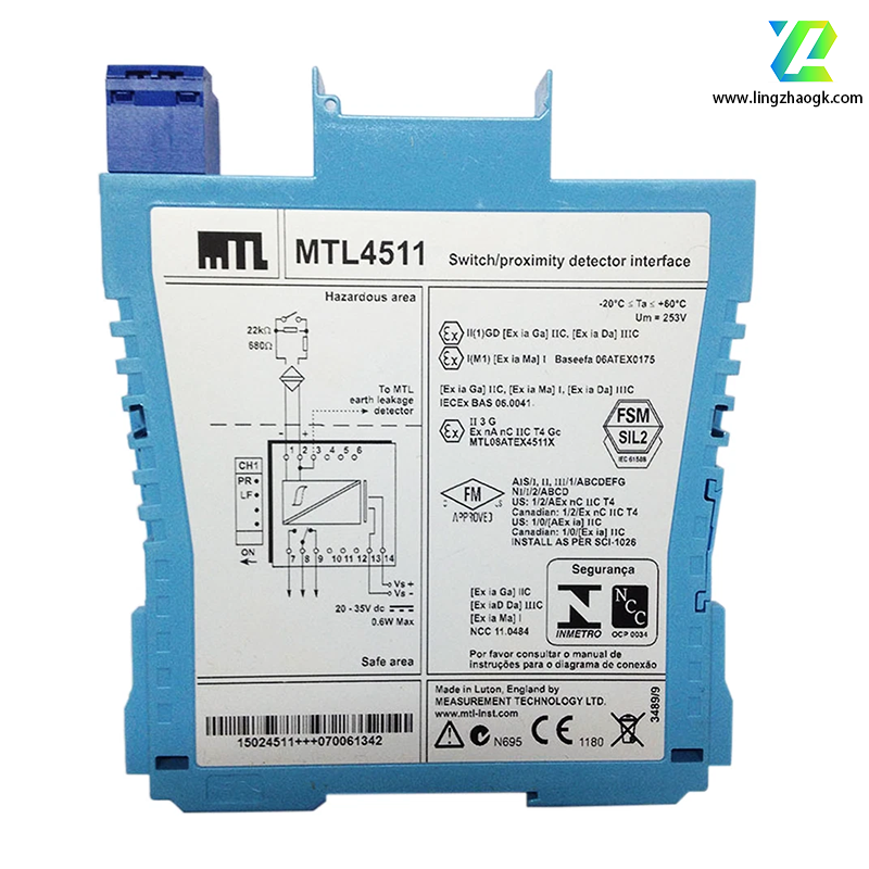 MTL安全栅/伊顿安全栅MTL4511   单通道开关量输入隔离栅
