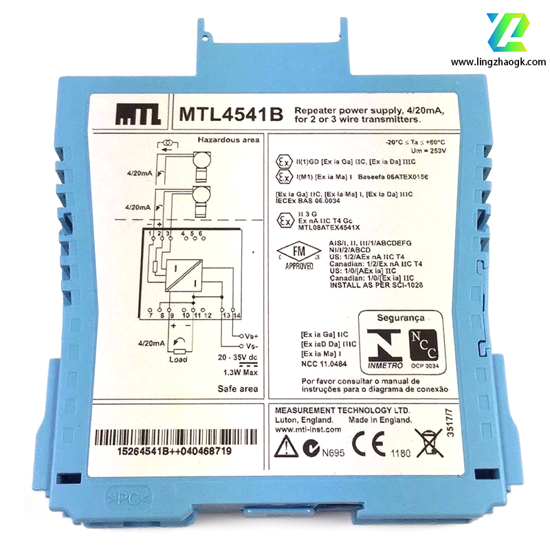 MTL安全栅/伊顿安全栅MTL4541B  单通道模拟量输入